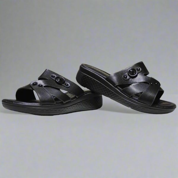 Walk Of Fashion Solid Slip-On Slide Sandals - S325 Online Sale