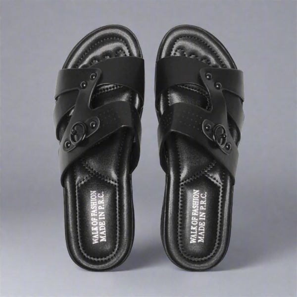 Walk Of Fashion Solid Slip-On Slide Sandals - S325 Online Sale