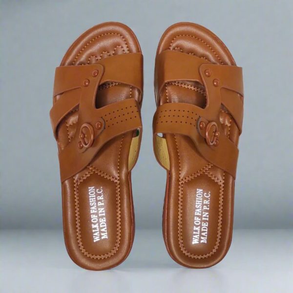 Walk Of Fashion Solid Slip-On Slide Sandals - S325 Online Sale