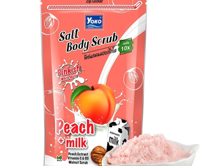 Yoko Gold Salt Body Scrub Peach + Milk - 350g Online now