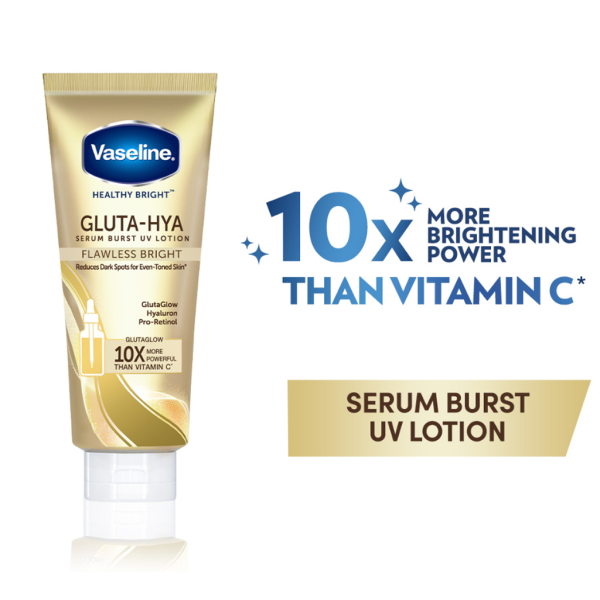 Vaseline Gluta-Hya Serum Burst UV Lotion Flawless Glow - 300ml Cheap