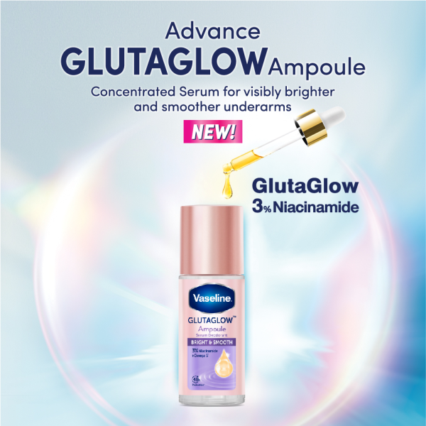 Vaseline Glutaglow Bright & Smooth Ampoule Serum Deodorant - 45ml Cheap