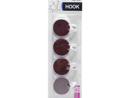 Wooden Plastic Design Fashion Hook - 4 Pcs Set Online Sale