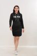 TikTok Long Jacket with Hoodie - 2060 Cheap