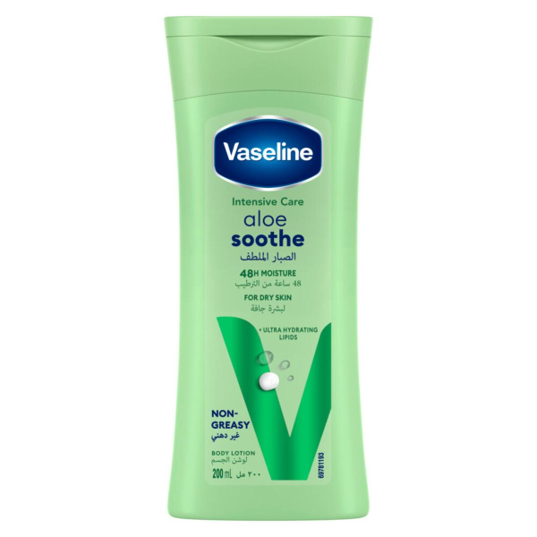 Vaseline Intensive Care Aloe Soothe Body Lotion - 200ml For Sale