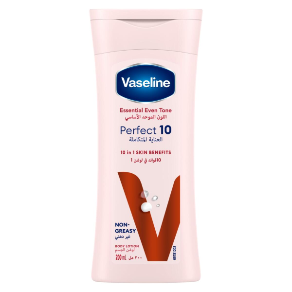 Vaseline Essential Even Tone Perfect 10 Body Lotion - 200ml Fashion