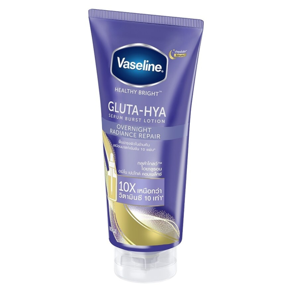 Vaseline Gluta-Hya Serum Burst Lotion Overnight Radiance Repair - 300ml Supply