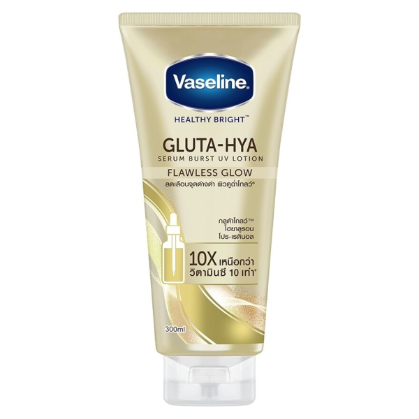 Vaseline Gluta-Hya Serum Burst UV Lotion Flawless Glow - 300ml Cheap