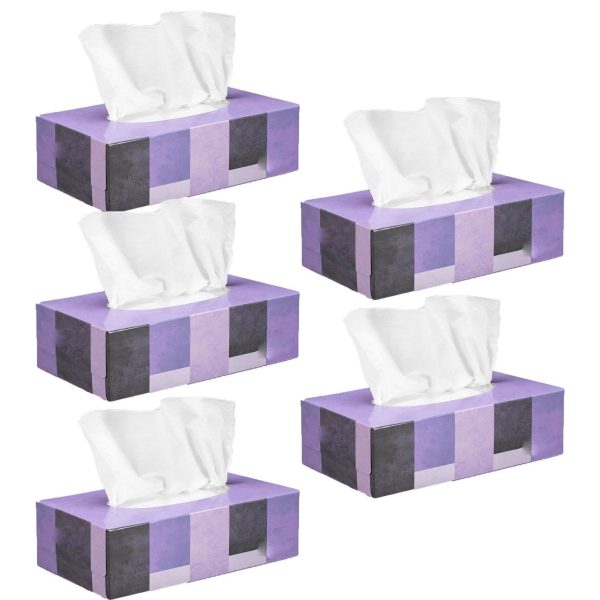 White Tissues Box - 5 × 150Pcs Discount