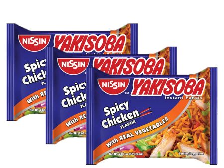 Yakisoba Instant Pancit Spicy Chicken Flavor 59g (2+1) Offer Cheap