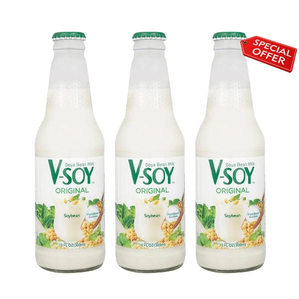 V-Soy Original Soyamilk Drink 300ML x 3 Pcs (Offer) Sale