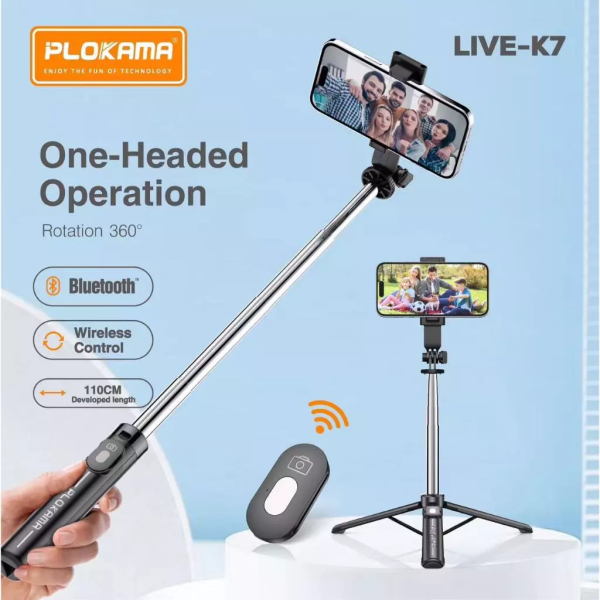 Tripod and Wireless Selfie Stick - K7 Pro Sale