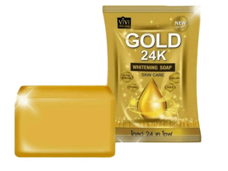 Vivi Skin Care Gold 24K Whitening Soap - 80g Online Hot Sale