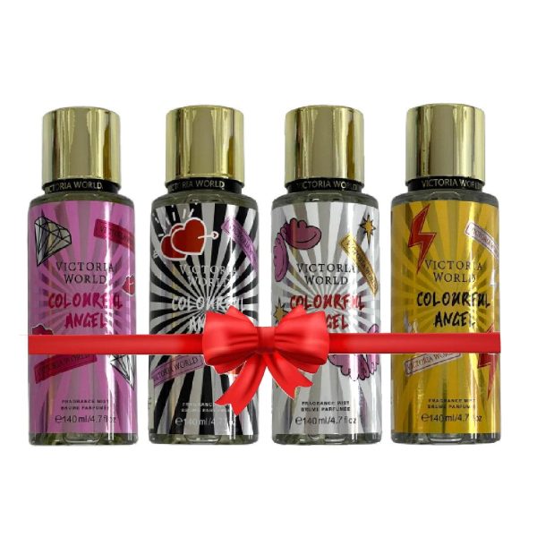 Victoria World Colorful 4 Pcs Combo Fragrance Mist - 4x140 ml Fashion