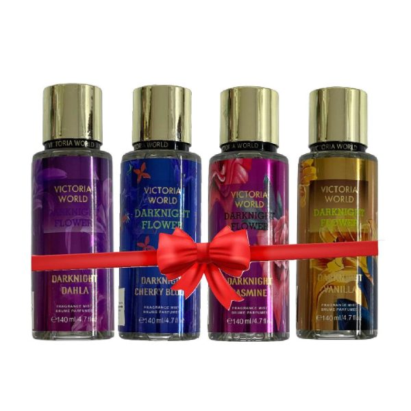 Victoria World Dark Night 4 Pcs Combo Fragrance Mist - 4x140 ml Online Hot Sale