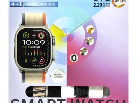 Ultra-2 Big Screen Smart Watch With 4 Bands Online