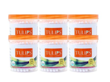 Tulips Cotton Buds 100Pcs X 6 Pcs For Cheap