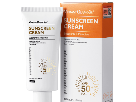 Vibrant Glamour Whitening Sunscreen Cream SPF50+ UVA UVB - 50g Sale