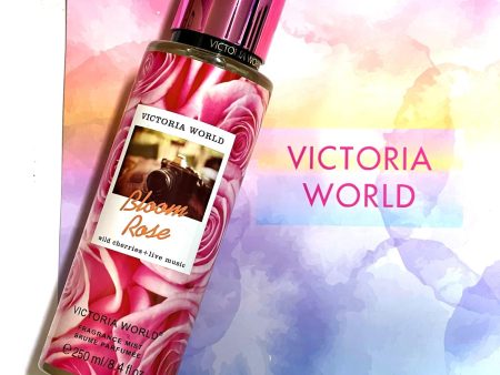 Victoria World (Bloom Rose) Fragrance Mist - 250 ml Hot on Sale