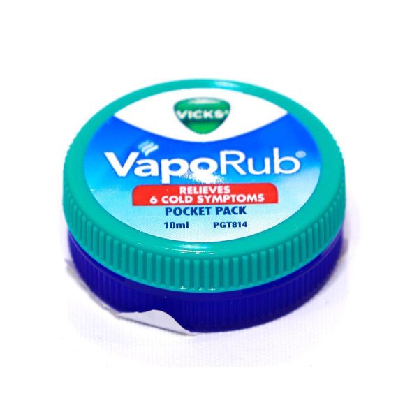 Vicks VapoRub Relieves 6 Cold Symptoms 10ml x 2Pcs (Offer) Fashion