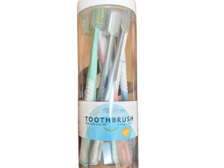 Toothbrush With Storage Bottle - 10 Pcs Online Hot Sale