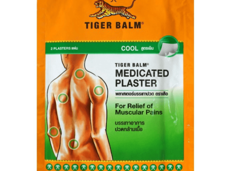 Tiger Balm Pain Relief Plaster Cool 10x7cm - 2 Plasters For Cheap