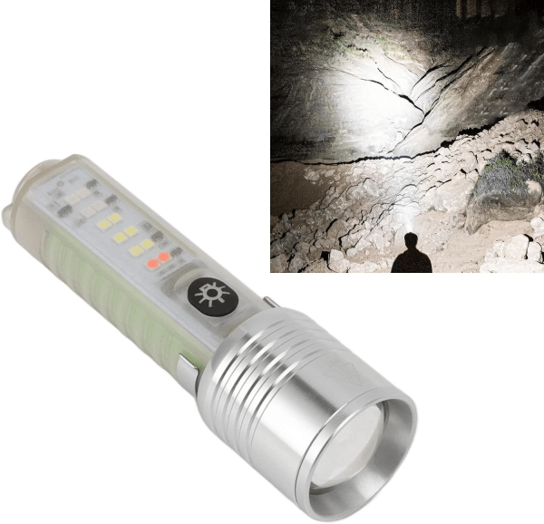 USB Rechargeable Portable LED Flashlight on Sale