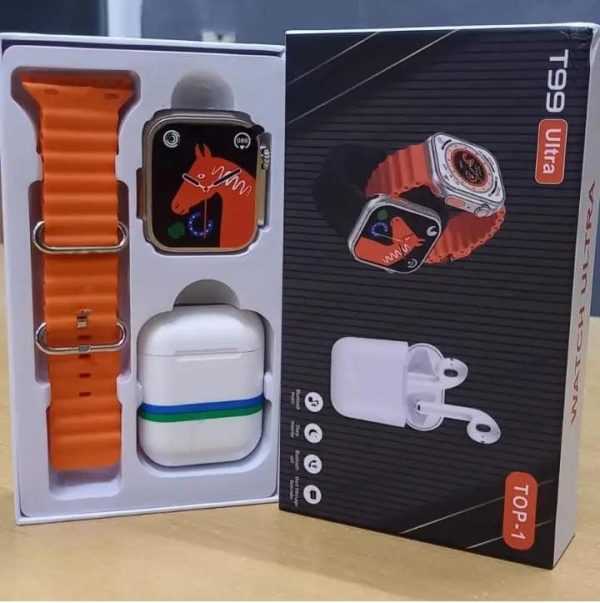 T99 Ultra Smart Watch + Airpods Combo Top -1 Online