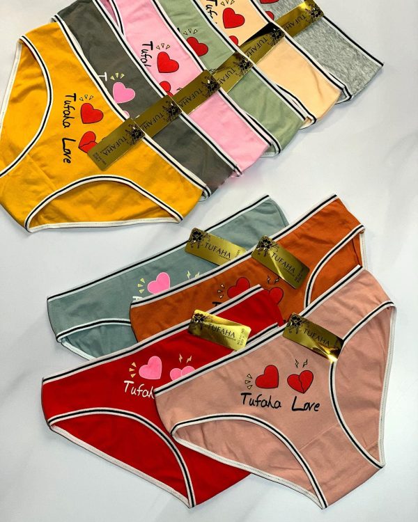 Tufaha Love Panty Free Size 3Pcs Assorted - AA106 Sale