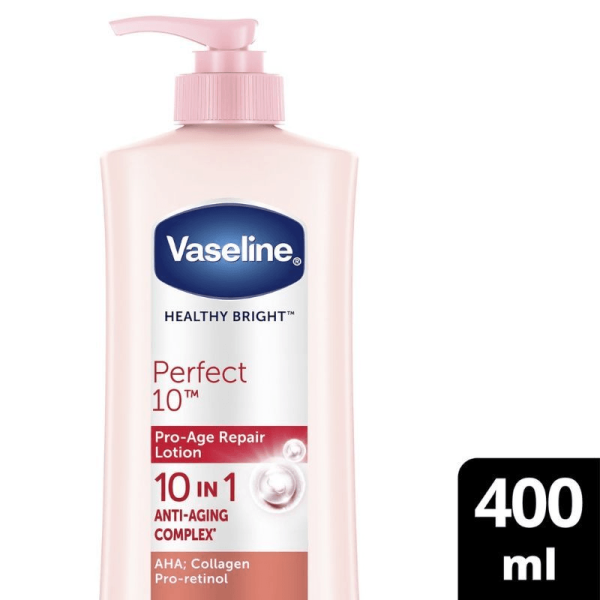 Vaseline Healthy Bright Perfect 10 Body Lotion  - 400ml (Pump) Online