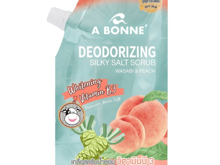 A Bonne Deodorizing Silky Salt Scrub Wasabi & Peach (Thailand) - 350g Supply