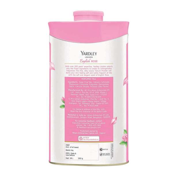 Yardley Talcum English Rose Powder 250g For Discount