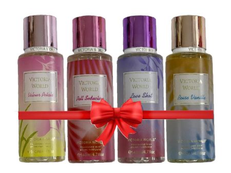 Victoria World Boise 4 Pcs Combo Fragrance Mist - 4x140 ml Online Sale