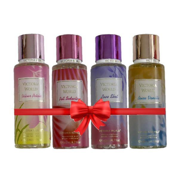 Victoria World Boise 4 Pcs Combo Fragrance Mist - 4x140 ml Online Sale