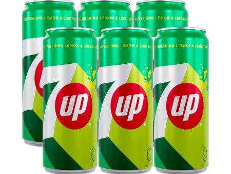 7UP Carbonated Soft Drink Cans - 250ml (5+1) Offer Online