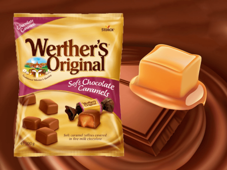 Werther s Original Soft Chocolate Caramels - 100g Fashion