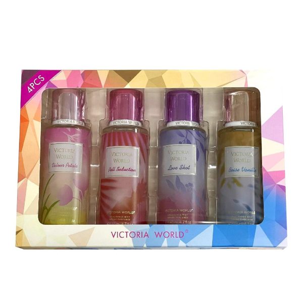 Victoria World Boise 4 Pcs Combo Fragrance Mist - 4x140 ml Online Sale