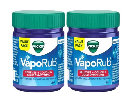 Vicks VapoRub Value Pack - 25ml x 2 Pcs (Offer) Online now