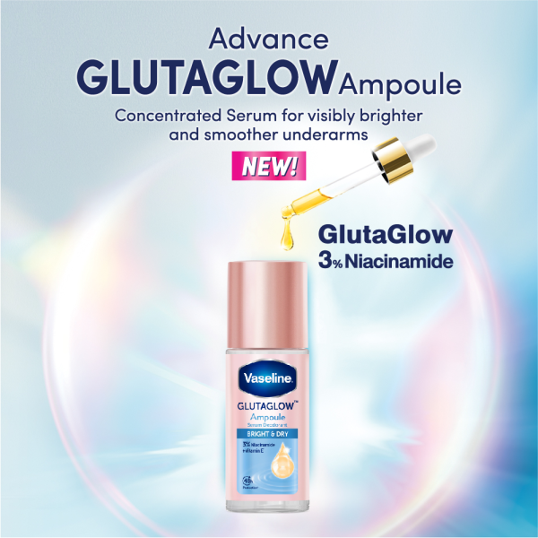 Vaseline Glutaglow Bright & Dry Ampoule Serum Deodorant - 45ml Sale