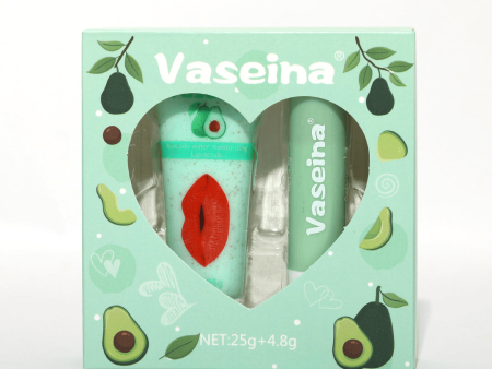 Vaseina Avocado Water Moisturizing Lip Scrub + Lip Balm - 25g+4.8g Cheap