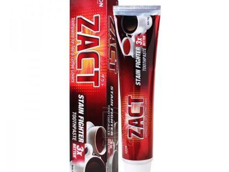 Zact Stain Fighter Toothpaste For Smokers & Tea Coffee Lover - 190g Supply