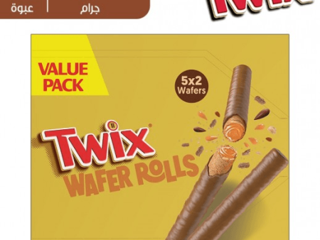 Twix Wafer Rolls With Chocolate & Caramel (Value Pack) - 112.5G Online now