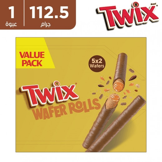 Twix Wafer Rolls With Chocolate & Caramel (Value Pack) - 112.5G Online now