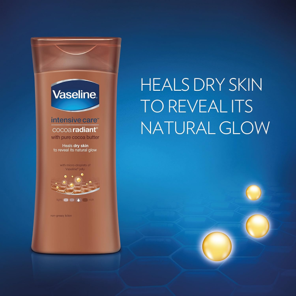 Vaseline Body Lotion Cocoa Radiant Intensive Care -  400ml Online Hot Sale