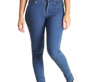 UY Two Button Mid Waist Skinny Jeans - U65484 on Sale