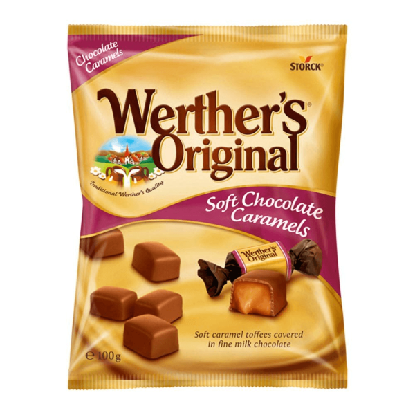 Werther s Original Soft Chocolate Caramels - 100g Fashion