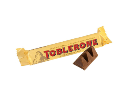 Toblerone Milk Chocolate With Honey & Almond - 35g Supply