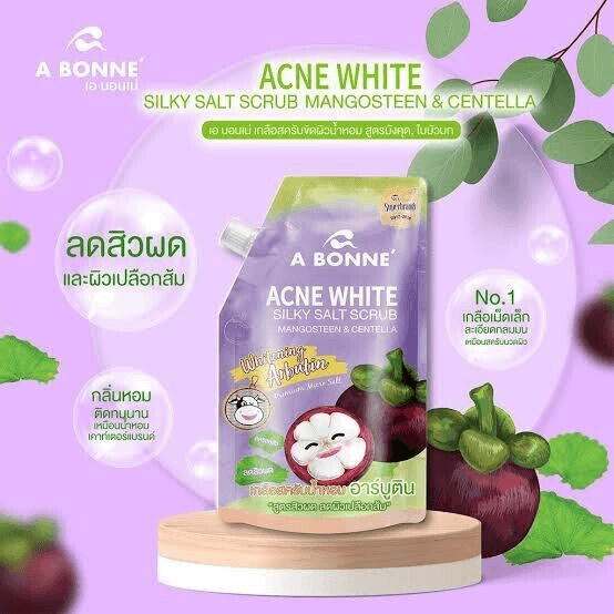 A Bonne Acne White Silky Salt Scrub Mangosteen & Centella (Thailand) - 350g Discount