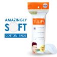 Tulips Round Facial Cotton Pads - 50Pcs Online Sale