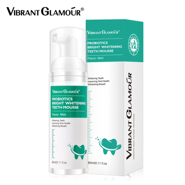 Vibrant Glamour Probiotics Bright Whitening Teeth Mousse - 60ml For Cheap